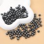 100Pcs/Pack 4x7mm Acrylic Flat Round Black Letter Beads For Jewelry Making DIY Bracelet Necklace Handmade Craft Supplies