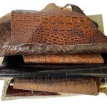 Alligator Embossed Cow Leather Remnants Are Average-sized From 6 X 8 Inches To 12 X 14. Colors Vary By Order. May Receive 1-3 Co