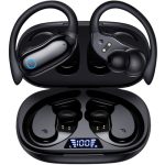 Gnmn Active Noise Cancelling Ear Buds Wireless Earbuds 96HRS Playback Bluetooth Headphones Dual Battery Display Stereo Bass Earp