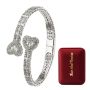 Iced Out Baguette Diamond Bracelet For Women With Velvet Box