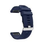 For Garmin Fenix 5 Silicone Watch Band Navy Blue