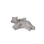 Polar Bear With Cub Lying With 2 Cubs 10.5X7.7X14CM