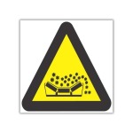 Beware Of Material Falling From Moving Conveyor Belt Safety Sign WW21