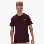 Salomon Mens Underline Short Sleeve Tee Cherry Liquer - 10XL