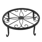 Classic Iron Plant Pot Stand Compatible With Home Decor