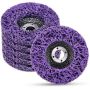 6PIECE Black Diamond Polishing Plates - 115MM Disc Paint Removal Wheel