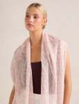 Sally Printed Lightweight Scarf - 0 Blush white