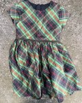 Tartan M&s Blue Dress 5 6Y