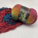 Soft Rainbow Wool Yarn - 500M 100G Gradient Multicolor For Diy Crochet & Knitting Projects Ideal For Handmade Scarves Hats And S