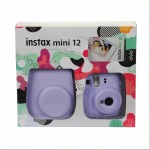 Fuji Instax MINI 12 Lilac Purple Film And Case Bundle