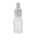 10ML Clear Glass Aromatherapy Bottle With Pipette - White 18 60