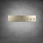 House Number D03 - 1000 X 250 Matt Silver Cool White
