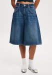 Cotton On Lyocell Wide Denim Jort - Shore Blue