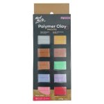Metallic Polymer Bake Clay 100G 10 Piece