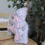 Shaped Pillow Pink Starry Tatty Teddy Sleeping