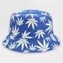 Classic Blue Cannabis Bucket Hat