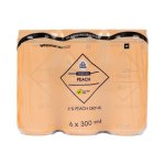 Sparkling Peach Fruit Drink 6 X 300 Ml Cans
