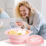 Face Bowl For Ice With Built-in Icetray Silicone Ice Facial Foldable Washbasin Ice Bath For Face Facial Plunge Bowl Face Icebath