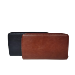 PIERRE CARDIN Pu Leather Passport Travel Wallet Tan