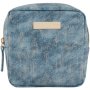 Clicks Denim Square Cosmetic Bag Glitter