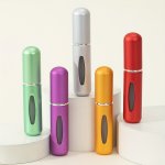 5PCS 5ML MINI Perfume Atomizer Bottom Filling Travel Portable Perfume Spray Bottle Perfume Scent Pump Case Fragrance Empty Spray