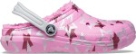 Classic Lined Disco Dance Party Clog Kids - Taffy Pink multi J6