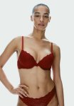 LaCie Lace Push-up Bra - Red