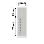 NB685 - - B1 B21 B3S B4 - 30X95MM - 65 Grey Bracelet Jewellery Void Labels