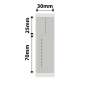 NB685 - - B1 / B21 / B3S / B4 - 30X95MM - 65 Grey Bracelet/ Jewellery Void Labels