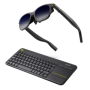 Pro Xr Glasses & Logitech K400 Plus Wireless Keyboard Business Travel Bundle