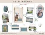Cot Duvet Bedding Little Caddy Vintage Golfer Set