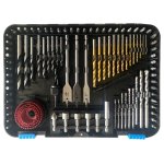 100 Piece Multifunction Drill Bit Kit For Wood Metal