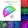 1PC USB MINI Disco Light Party Lights Ball Sound Activated Dj Disco Ball Stage Lights-multi Colors LED Car Atmosphere Light Magic Strobe Light Pool