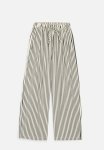 PoP Candy Striped Wide Leg Pants-ecru & Black