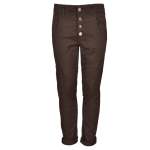 2-TEXTURED Pants - Bitter Choc L
