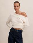 Emerson Asymmetric Sweater - XL Cream