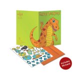 Dinosaur Card With Stickers