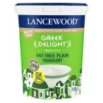 Lancewood Greek Delight Fat Free Plain Yoghurt 700G