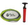 - Rugby Ball Size 5 Rubber With Ball Pump Red