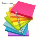 100PCS Sticky Notes 7.62X7.62 Cm Stickers Bright Colored Self-adhesive Pads Easy To Stick On Home Office And Notebook