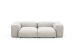 Two Module Sofa - Canvas - Light Grey - 230CM X 115CM