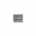 Silvershine Plates Oxidized Shark Link