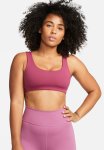 Nike W Nk Df Alate All U Bra - Rosewood white