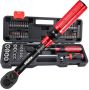 Morx 61-PIECE Bike Torque Wrench Set 1/4 Inch Drive Ratchet Screwdriver Kit