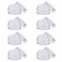 8 Pieces Travel Cosmetic Jar Pots 5ML Creams Make-up Sample Containers