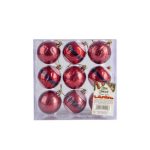 Festive Santa Ornament Set 9-PIECE Christmas Tree Decorations