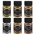 6 Color Metallic Golden Silvery Color Pigment Pearlescent Colorant Pearl Pigment Dye Uv Resin Epoxy Color Jewelry Making Supplie