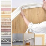 Easy-install 3D Embossed Skirting Line Wallpaper - Self-adhesive Flexible Foam Molding Trim For Home Decor Perfect For Walls Doo