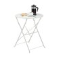 Naterial Flora Origami Steel Patio Table Cream 60CM