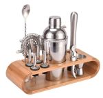 2 Pieces Stainless Steel Cocktail Shaker Bartender Tool Kit 12 Piece Set